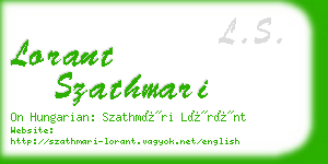 lorant szathmari business card